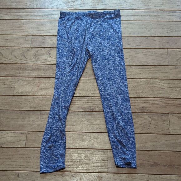 Women's Just Be blue and white heather lightweight leggings size large - Picture 1 of 3